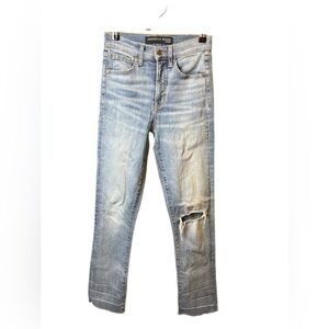 Veronica Beard Distressed Jeans Size 24 / 00 Medium Wash $249 Retail